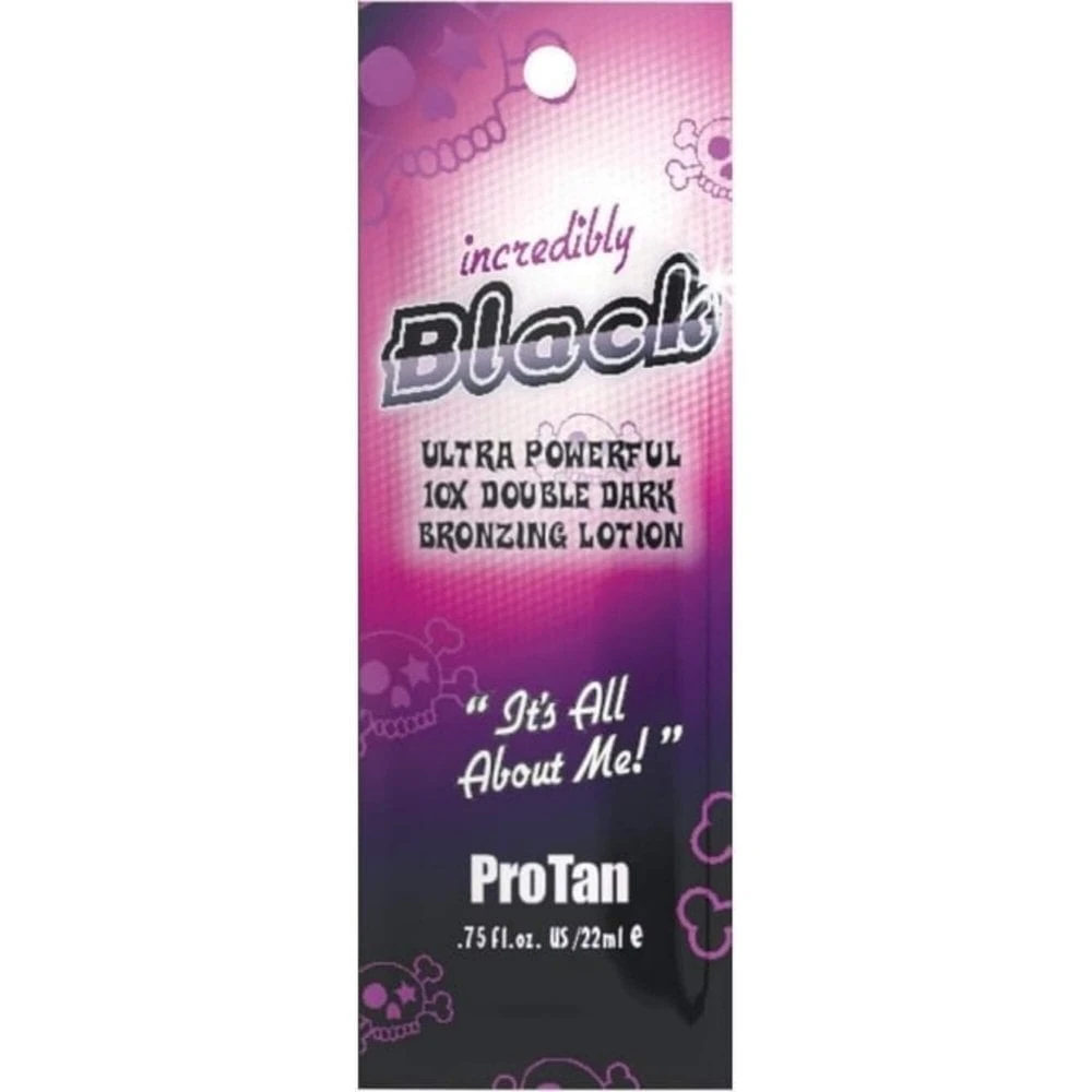 Pro Tan Incredibly Black Bronzing Lotion Sachets X 12