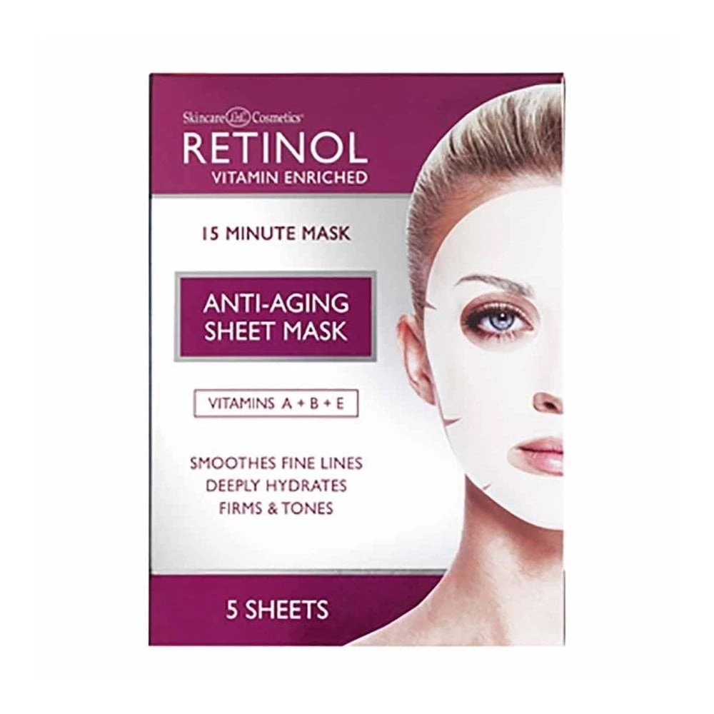 Retinol Anti Ageing Face Mask - Pack Of 5 Pack