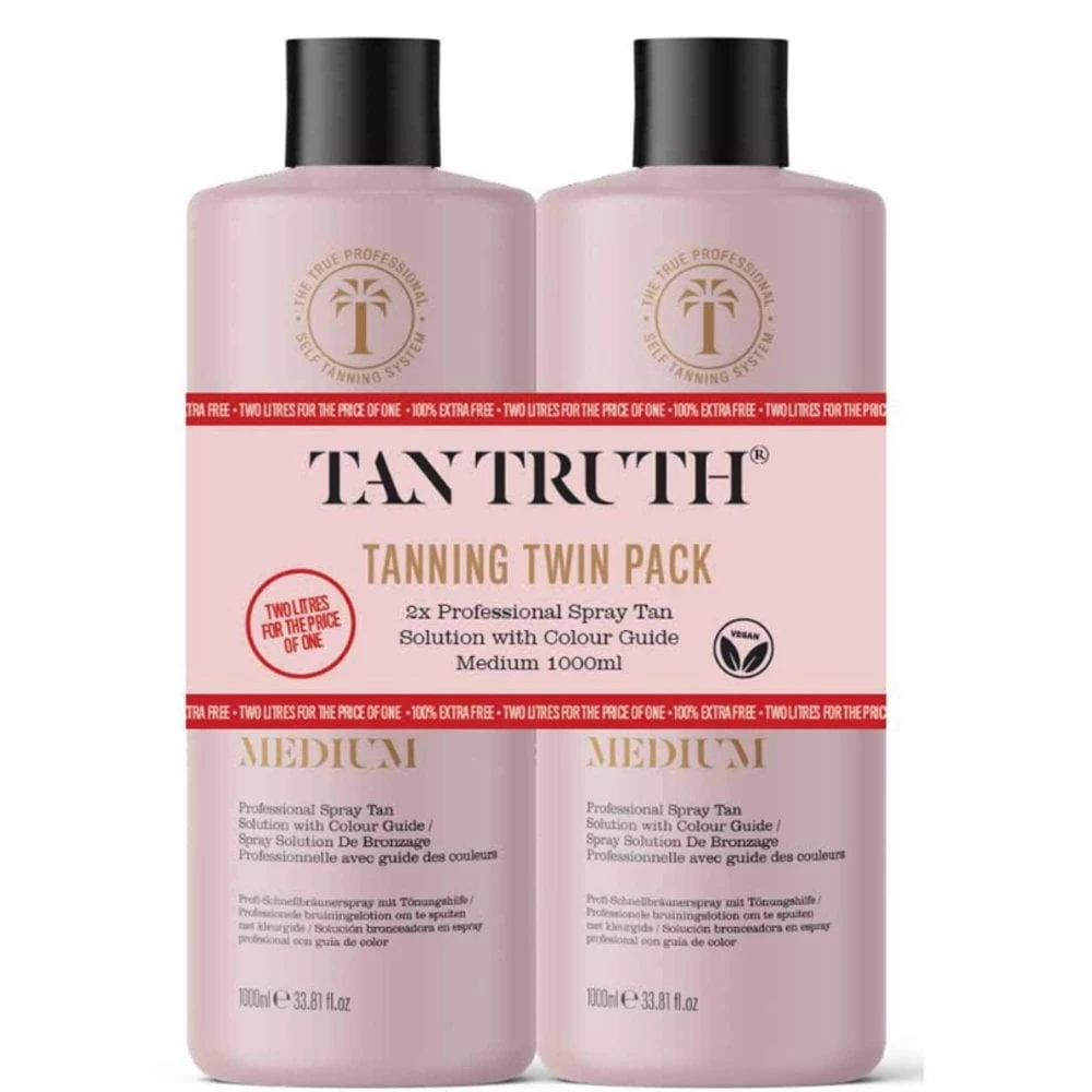 Tantruth Tan Truth Tanning Professional Spray Tan Solution Twin Pack - Medium